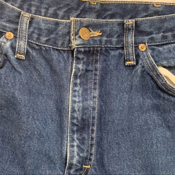 Lee Riders Regular Fit Straight Leg Jeans Medium Stone - Picture 5 of 10